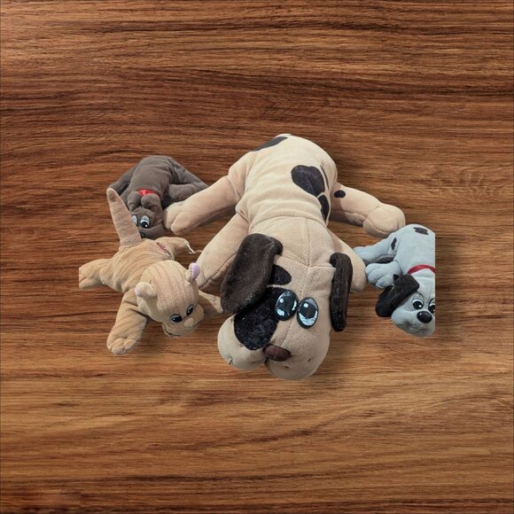 Tonka Pound Puppies & Purries Plush Lot Of 4 Collectible Dog Cat Toys Vintage 19 - Picture 2 of 10